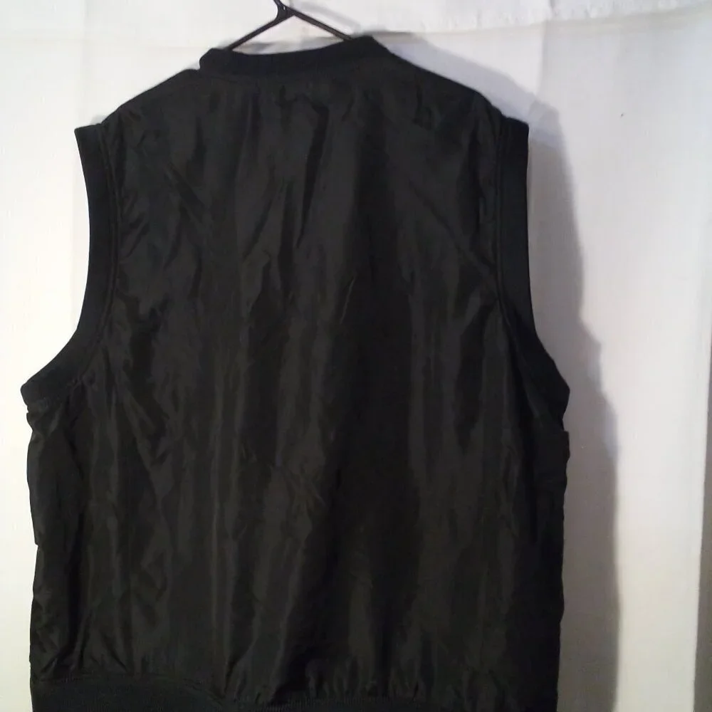 Acuity Pullover Vest Jacket Mens XL Sleeveless Logo Pockets Black